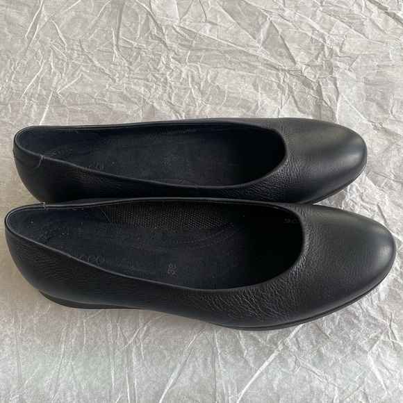Ecco Touch Ballerina 2.0 Ballet Flats Leather Black - Picture 3 of 9